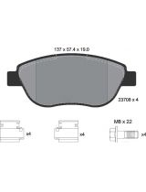 Textar 2370803 Колодки дисковые