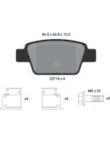 Textar 2371401 Колодки дисковые задние