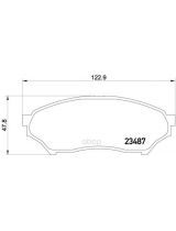 Textar 2348701 Колодки дисковые передние