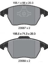 Textar 2358704 Колодки дисковые передние