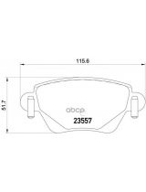 Textar 2355701 Колодки дисковые задние