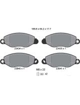 Textar 2343401 Колодки дисковые передние