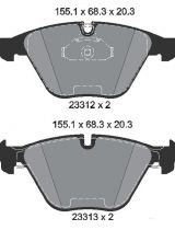 Textar 2331211 Колодки дисковые передние