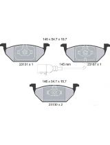 Textar 2313101 Колодки дисковые передние