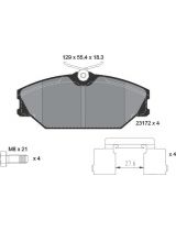 Textar 2317203 Колодки дисковые передние