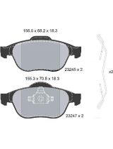 Textar 2324502 Колодки дисковые передние