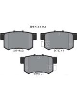 Textar 2171901 Колодки дисковые задние