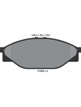 Textar 2168901 Колодки дисковые передние