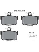 Textar 2168202 Колодки дисковые задние