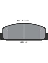 Textar 2003101 Колодки дисковые задние