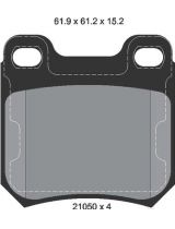 Textar 2105002 Колодки дисковые