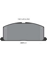 Textar 2087001 Колодки дисковые