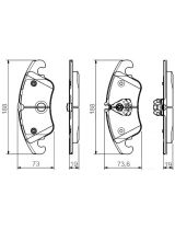 BOSCH 0 986 495 110 Колодки дисковые передние