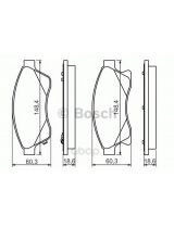 BOSCH 0 986 494 433 Колодки дисковые передние