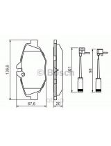 BOSCH 0 986 494 285 Колодки дисковые передние
