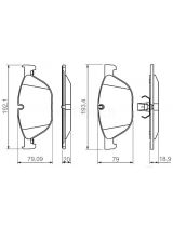 BOSCH 0 986 494 429 Колодки дисковые передние