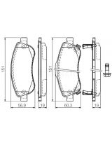 BOSCH 0 986 494 379 Колодки дисковые передние