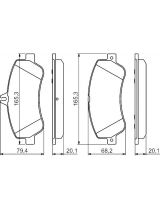 BOSCH 0 986 494 302 Колодки дисковые передние