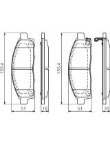BOSCH 0 986 494 268 Колодки дисковые передние