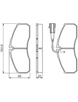 BOSCH 0 986 494 278 Колодки дисковые передние