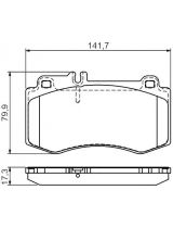BOSCH 0 986 494 405 Колодки дисковые передние