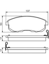 BOSCH 0 986 494 277 Колодки дисковые передние