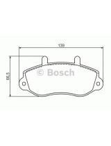 BOSCH 0 986 494 288 Колодки дисковые передние