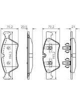BOSCH 0 986 494 165 Колодки дисковые передние