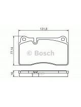 BOSCH 0 986 494 207 Колодки дисковые передние