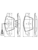 BOSCH 0 986 494 164 Колодки дисковые передние
