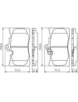 BOSCH 0 986 494 252 Колодки дисковые передние