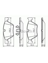 BOSCH 0 986 494 117 Колодки дисковые передние