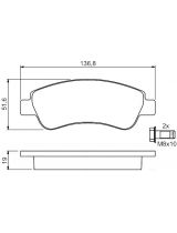 BOSCH 0 986 494 027 Колодки дисковые передние