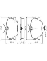 BOSCH 0 986 469 410 Колодки дисковые передние