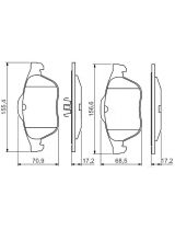 BOSCH 0 986 494 033 Колодки дисковые передние