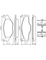 BOSCH 0 986 494 057 Колодки дисковые передние