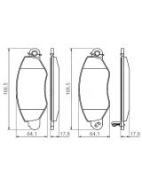 BOSCH 0 986 494 037 Колодки дисковые передние