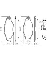 BOSCH 0 986 494 039 Колодки дисковые передние