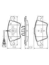 BOSCH 0 986 494 107 Колодки дисковые передние