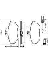 BOSCH 0 986 494 042 Колодки дисковые передние