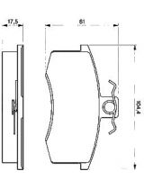 BOSCH 0 986 491 700 Колодки дисковые передние