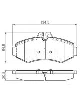 BOSCH 0 986 494 013 Колодки дисковые передние