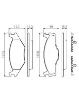 BOSCH 0 986 468 871 Колодки дисковые передние