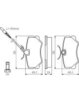BOSCH 0 986 492 090 Колодки дисковые передние