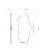 BOSCH 0 986 466 700 Колодки дисковые передние