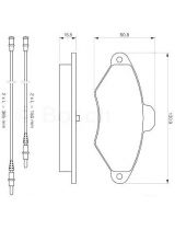 BOSCH 0 986 461 757 Колодки дисковые передние