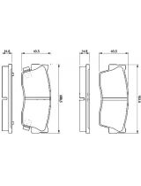BOSCH 0 986 461 750 Колодки дисковые передние