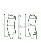 BOSCH 0 986 460 975 Колодки дисковые передние