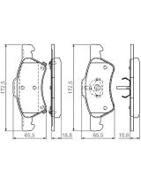 BOSCH 0 986 424 765 Колодки дисковые передние