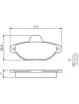BOSCH 0 986 461 119 Колодки дисковые передние